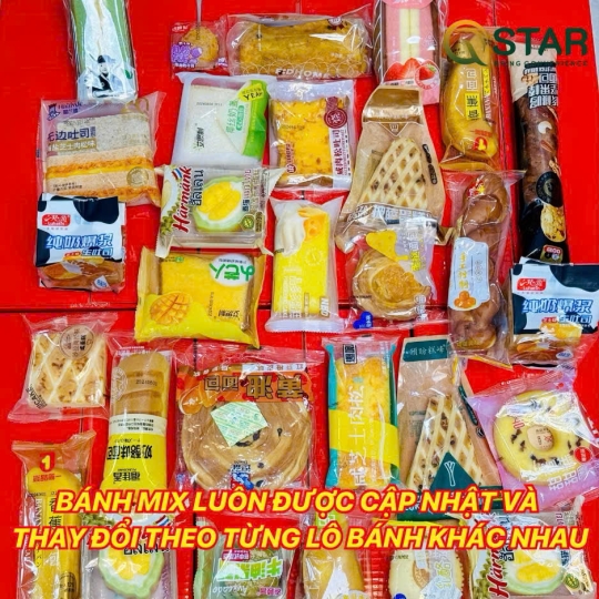 BÁNH MIX NỘI ĐỊA TRUNG THÙNG 2KG3