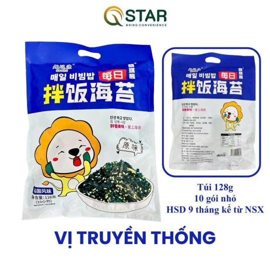 RONG BIỂN TRỘN CƠM, ĂN LIỀN, HIỆU QUDOUYU TÚI 128G
